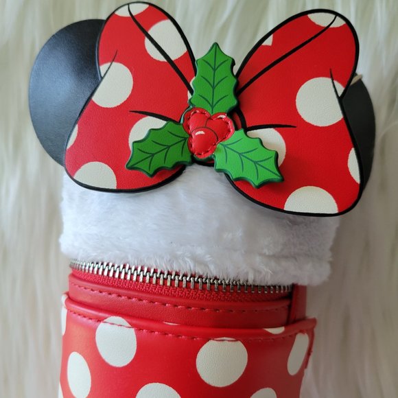 Loungefly Minnie Mouse Stocking Crossbody Bag - Picture 5 of 13